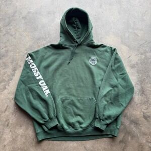 Y2K Green Mossy Oak Hoodie Size XXL